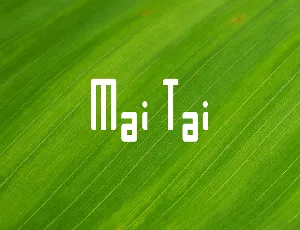 Mai Tai font