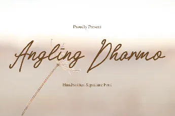 Angling Dharmo font