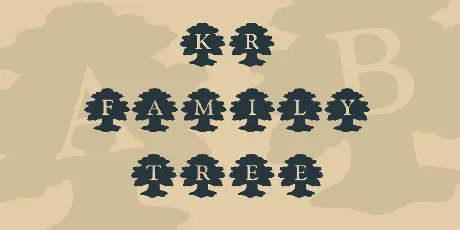 KR Family Tree font