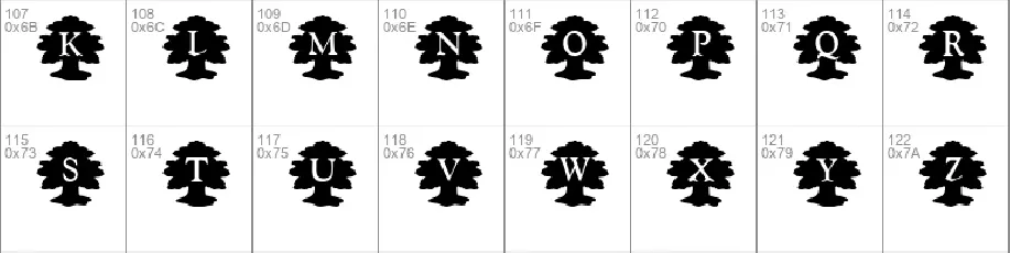 KR Family Tree font