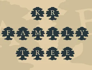 KR Family Tree font