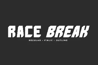 Race Break font