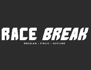 Race Break font