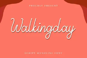 Walkingday Signature font