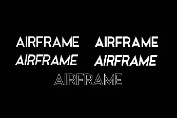 Airframe font