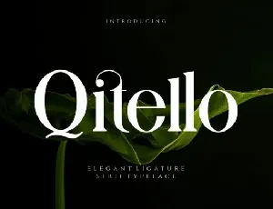 Qitello font