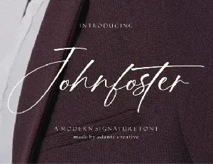 Johnfoster font