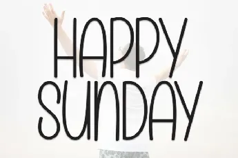 Happy Sunday Display font