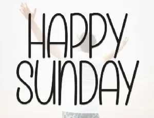 Happy Sunday Display font