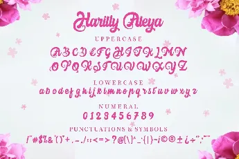 Harilly Aleya Bold Script font