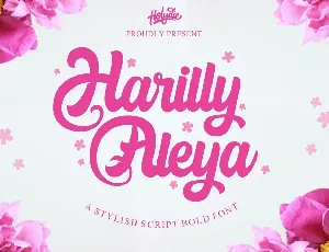 Harilly Aleya Bold Script font