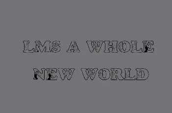 LMS A Whole New World font