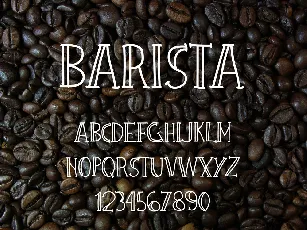 Barista font