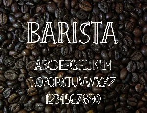 Barista font