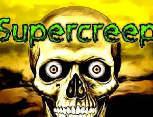 Supercreep font