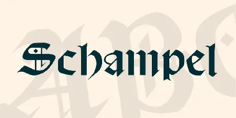 Schampel font