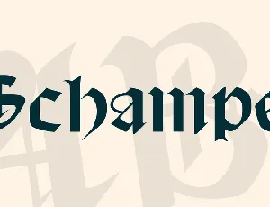 Schampel font