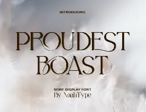 Proudest Boast font