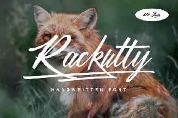 Rackutty font