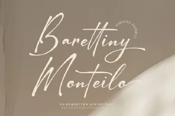 Barettiny Monteilo font