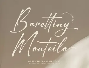 Barettiny Monteilo font