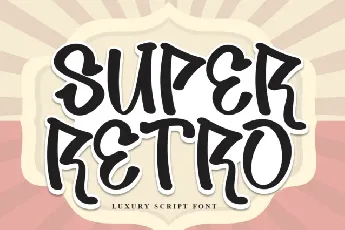 Super Retro Display font