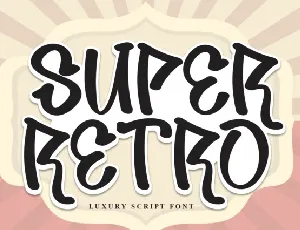 Super Retro Display font