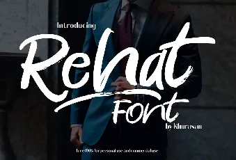 Rehat Brush Script font