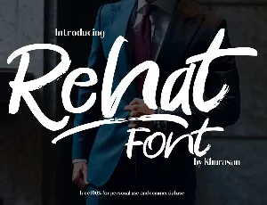 Rehat Brush Script font