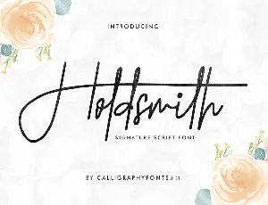 Holdsmith font