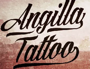 Angilla Tattoo Personal Use font