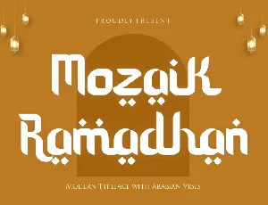 mozaik ramadhan font