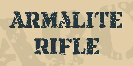 Armalite Rifle font