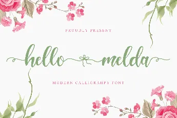 Hello Melda font