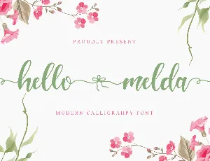 Hello Melda font