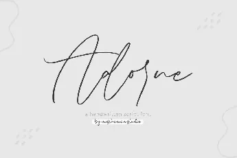 Adorne font