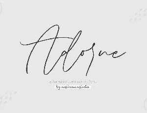 Adorne font