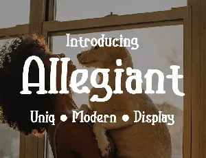 Allegiant font