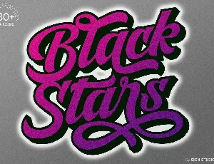 Black Stars font