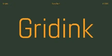 Gridink Sans Serif Demo font