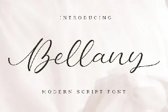 Bellany Script font