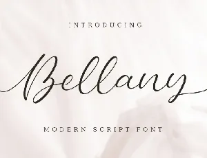 Bellany Script font