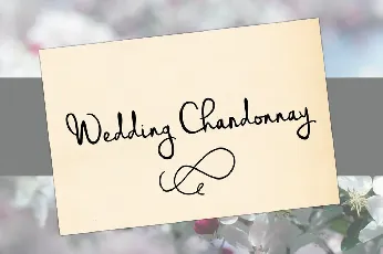 Wedding Chardonnay font