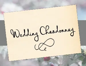 Wedding Chardonnay font