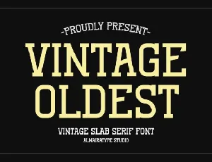 Vintage Oldest font