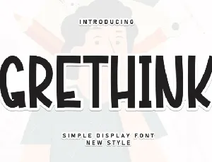 Grethink Display font