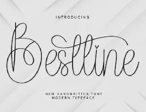 Bestline Script font