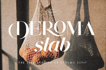 Deroma Slab font