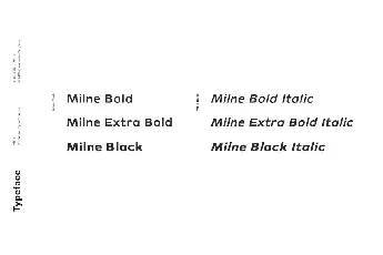 Milne font