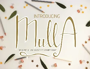 Mulla Handwritten Script font